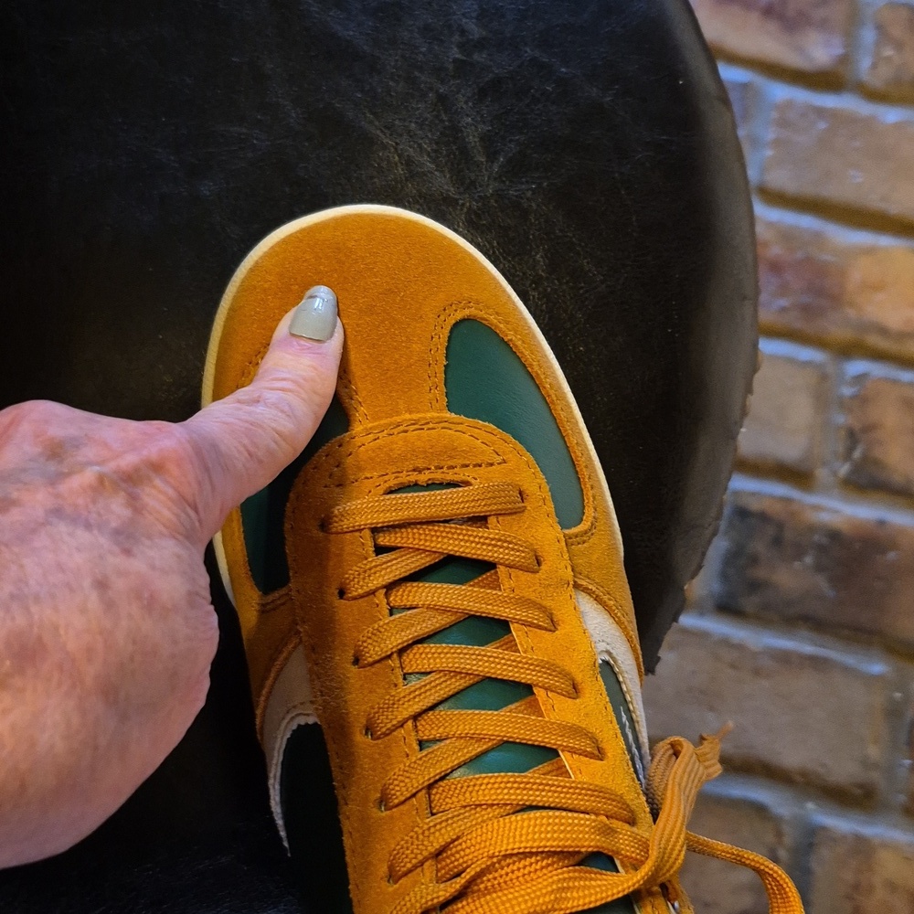 Dolce & Gabbana Low Profile Trainers Tan Suede & Green Leather. sz.8. (#1742) - Picture 11 of 16